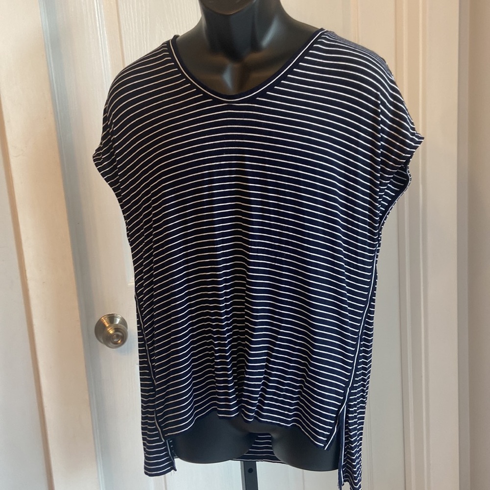 LOFT Small Stripe Short Sleeve Tee